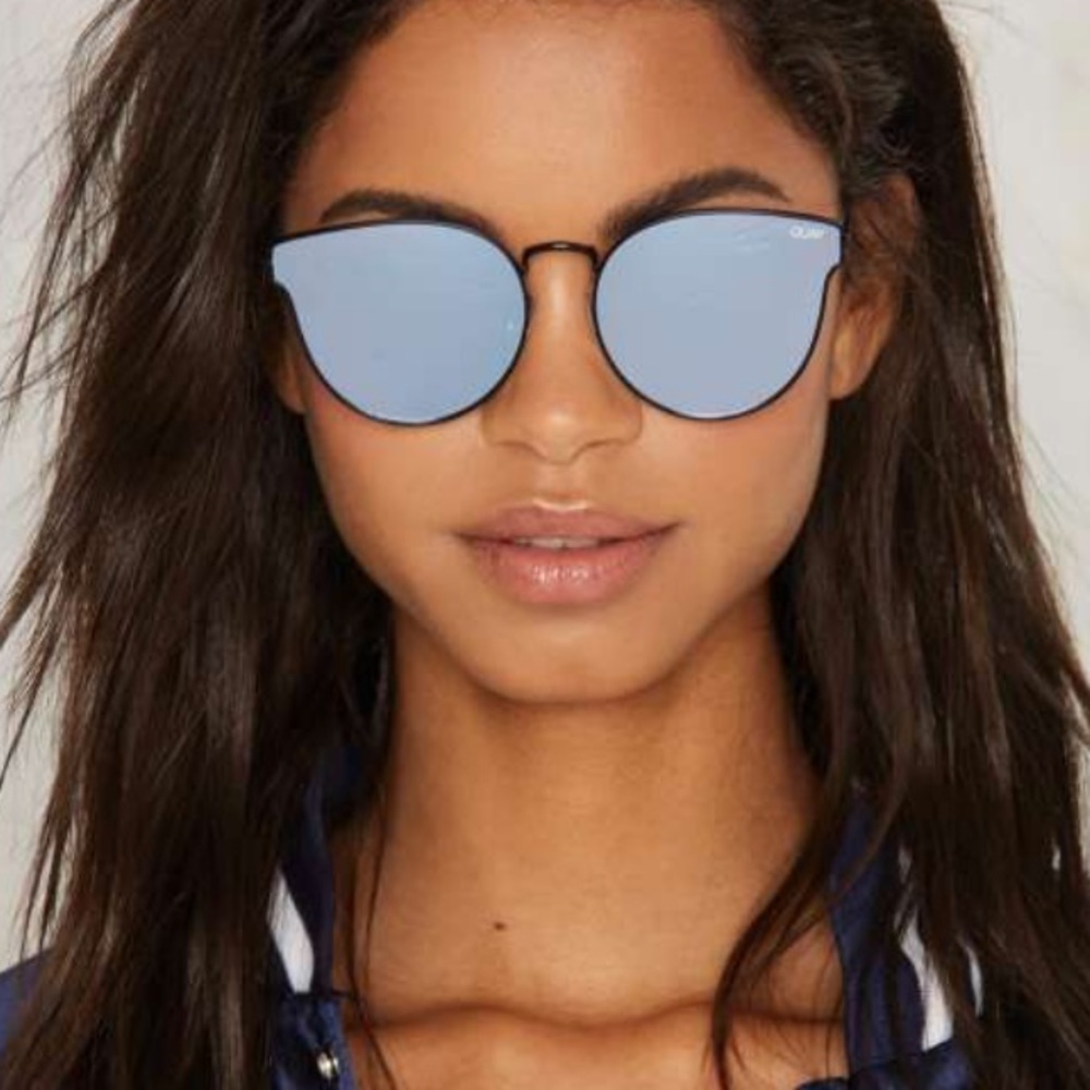 QUAY Australia blue reflective sunglasses